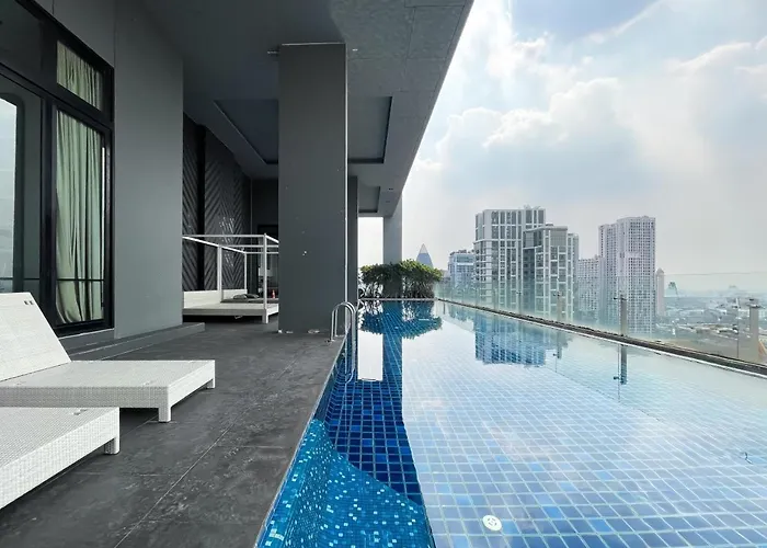 1min To Bts L Fully Furnishl Pool And Team 曼谷